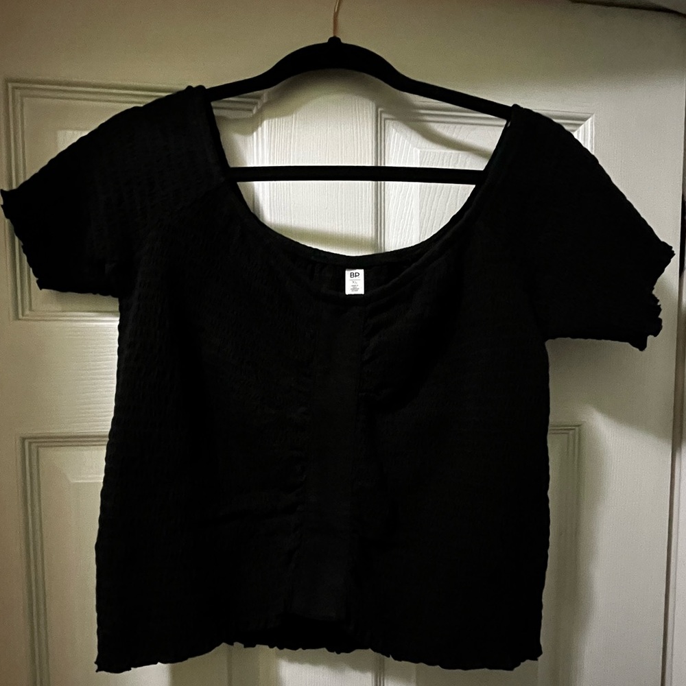 BP Ruched Short Sleeve Blouse